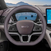 for BYD Song Pro Plus DMI EV 2025 Anti Slip Breathable Four Season Universal Leather Steering Wheel Cover Car Interior Accessory